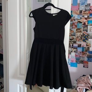 Simons twik black midi dress